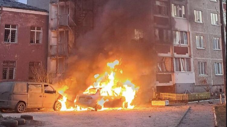 Приліт багатоповерхівкою в Чернігові.