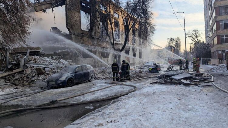 Последствия прилета по Соломенке в Киеве