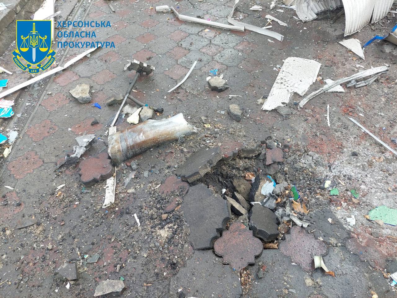 наслідки обстрілу Херсона