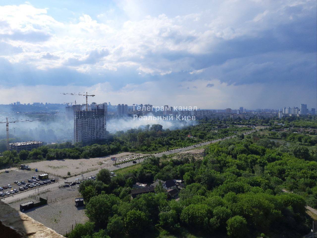 Пожар на Петра Григоренко 12 июня