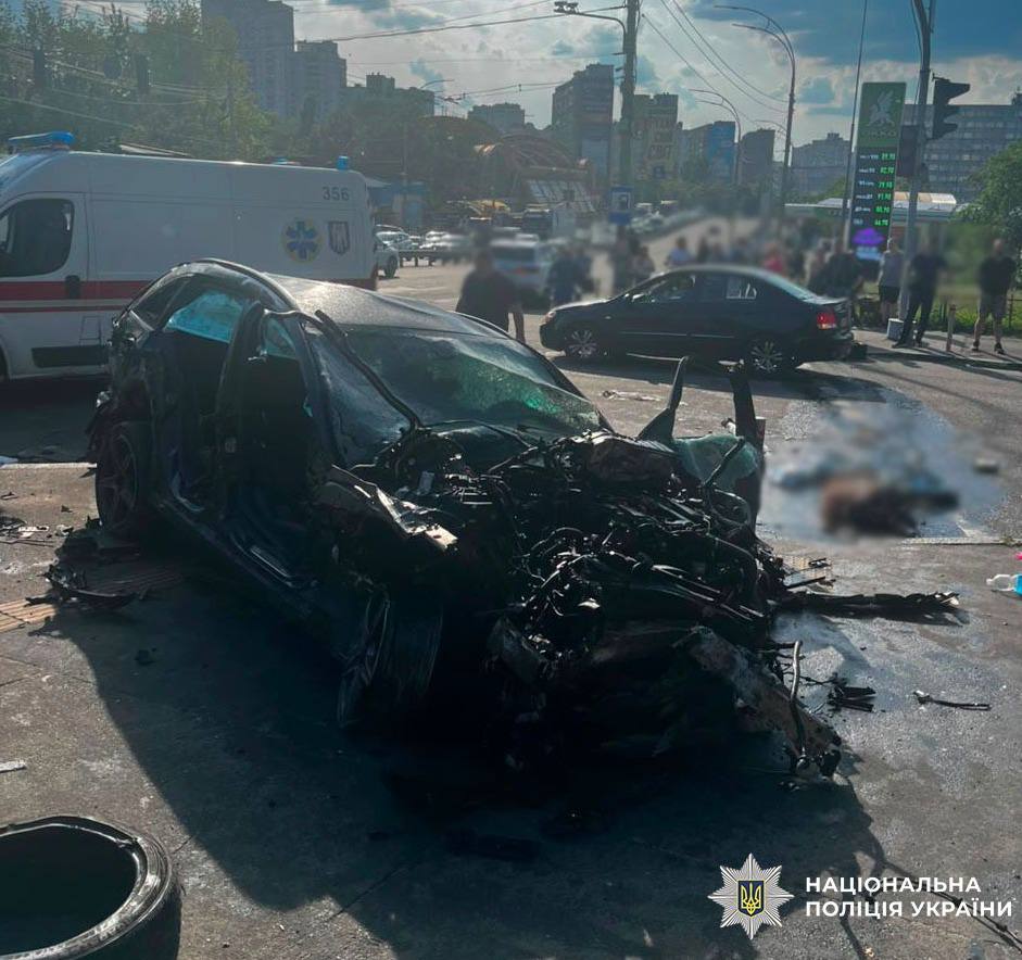 Фото наслідки ДТП у Києві. Джерело &ndash; Поліція