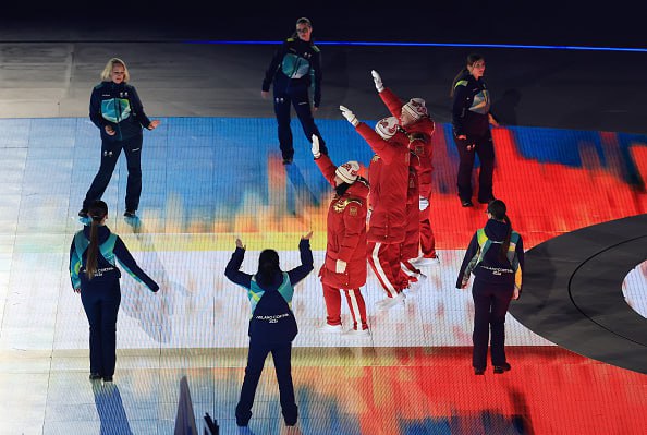 Фото (4) росіян на відкритті Паралімпіади 2026. Джерело &ndash; Телеграм