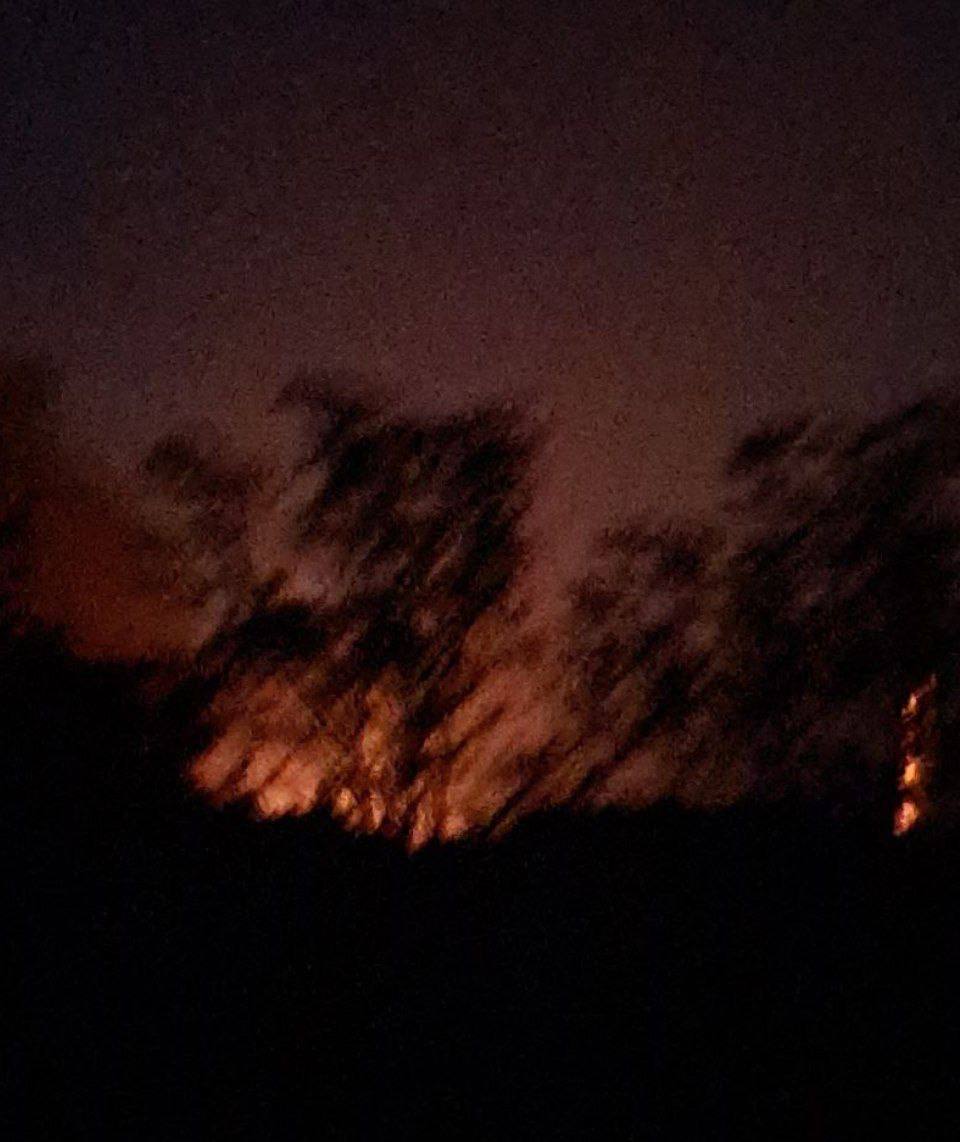 Фото (3) пожежі після обстрілу Краматорська. Джерело - Телеграм